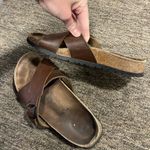 Birkenstock Birki's SANTOSA Cross Strap Slide Sandal  Womens 7 Men’s 5 Color: Brown Photo 8