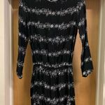 Mud Pie  Fina Flounce Floral Dress Elastic Waist Band Black Grey - size S Photo 1