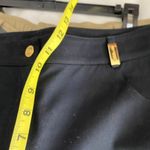 St. John NWOT  5 Pocket Black Gold Flat Front Straight Leg Highrise Pants Size 12 Photo 3