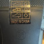 Guanghuiyuzu Black Pointed Toe Buckle Strappy Block Heels Women's Size 35 Photo 5