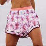 Free People Movement Varsity Blues Pink and White Printed Shorts -Sand Storm Photo 5