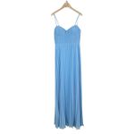 Lulus NWT  Admirable Elegance Light Blue Pleated Bustier Maxi Dress Size Small Photo 2