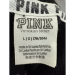 Victoria's Secret Pink Dog Logo Leopard Sequins Bling Black Full Zip Hoodie Size L Photo 3