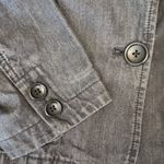 Banana Republic  Women's faded Black Denim Blazer Jacket‎ - Casual Career Photo 7