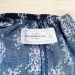 Abercrombie & Fitch • Floral Lace Trim Romper in Navy, Cutout Back, Size Small Photo 3