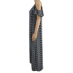 Bar III SMALL Black Cold Shoulder Southwestern Sheath Long Maxi Dress Photo 2