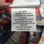 Finley‎ Newburyport Plaid Blue White Peach Shirt Dress Size Small Photo 6