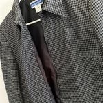 Pendleton  wool women’s size 12 black and white zip up blazer jacket‎ vintage - Photo 1