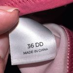 Shore & Shade Crochet Halter Bikini Top Padded Push Up Swim Top Mauve Pink 36DD Size M Photo 5