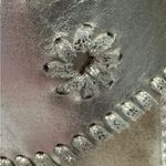 Jack Rogers Marabella Thong Sandal Whipstitch Shoe Metallic Gold Wedge Size 9 Photo 8