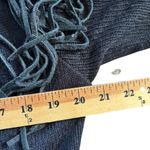 Vtg‎ Pioneer Wear Genuine Suede Fringe Sweater Sz XL Black Western Cowgirl 80s Photo 5