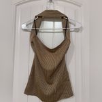 ZARA Women’s Metallic Halter Top – Size Small Photo 2