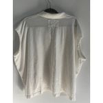 We The Free Free People Keep On Polo Womens Large White Oversized Boho Neutral Slouchy Photo 2