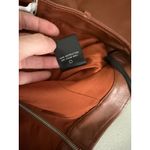 Lovers + Friends REVOLVE Faux Leather Cognac Brown High Waist Georgie Pants S Photo 7