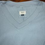 American Eagle Big Hug V-Neck Waffle Sweatshirt XL Slit Hem Photo 1