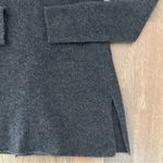 White + Warren Mini Trapeze Open Cardigan 100% Cashmere Charcoal Heather Small Gray Photo 7