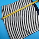 Madewell 1937 Women's Blue & White Stripe Side Zip Mini Bodycon Skirt Size S Photo 6