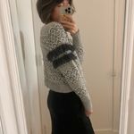 Love Shack Fancy grey fringe wool mohair blend sweater Photo 2