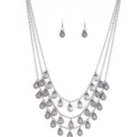 Paparazzi Melting Ice Caps Silver Necklace (163) Photo 1