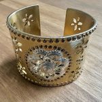 Lucky Brand  Wide Floral Cuff Bracelet Photo 0