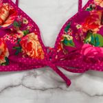 Skinny Dippers Pink Floral Ruffle Bikini Top Size L Kiara Polka Dot Tie Front Size L Photo 2