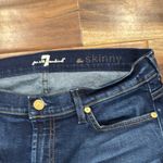 7 For All Mankind , size 32 Dark Blue Skinny Jeans Photo 1