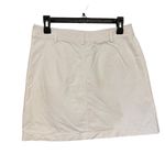 Armani Collezioni White Cotton Skirt Zip Pockets Photo 3