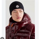 Moncler Logo-Appliquéd Ribbed Cotton Beanie Black Photo 8