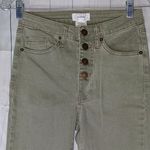 Mud Pie  button fly skinny raw hem jeans Photo 1