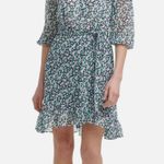 Karl Lagerfeld Women’s  Paris chiffon floral shift 3/4 sleeved mini dress Photo 0