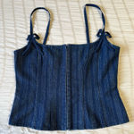 LIONESS  Denim Corset Top Photo 0