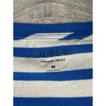 J.Crew Shirt Womens Medium Blue White Stripe T Shirt Tee Casual Preppy Nautical Photo 4
