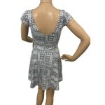 Hollister  Women’s Geometric Y2K Style Skater Dress Short Sleeve Mini Flare XS Photo 5