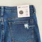 BP Shorts Denim Medium Blue Wash Distressed Raw Hem Size 31 Photo 3