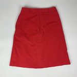 Vince Camuto Orange Pleated Skirt With Pockets Photo 2