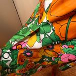 VTG Tanner of North Carolina Sleeveless Floral Dress SZ 8 Retro Resortwear Boho Orange Photo 7