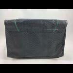 11x7 Amore Pacific Black Snake Skin Club Clutch Photo 3
