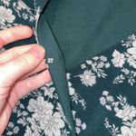 1. State  green floral mini dress with mesh sleeves  Photo 3