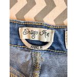 Indigo Fir embroidered ankle jeans (Size 5) Blue Photo 4