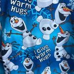Disney  Olaf FROZEN Medical Hospital Doctor Nurse Scrub Top Size Large EUC #4661 Photo 1