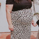 Time And Tru Maternity Women’s Leopard Short Sleeve Midi Dress Size XL (16 Photo 0