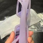 NWOT Square Vintage Y2K purple violet lilac lily sunglasses Photo 2