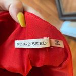 Mustard Seed WORN ONCE one shoulder dress with cape arm Photo 3