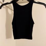 ZARA  Women’s Black Ribbed Minimalist Tank Top Small Photo 4