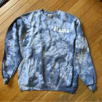 Hanes  Mama Tie Dye Graphic Crew Neck Sweatshirt Womens Medium Blue Photo 0
