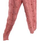 Andree by Unit  pink v-neck cardigan open knit lightweight 2X plus office casual Photo 2