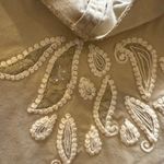 Chico's  Tan Blazer with Ornate Embroidery Photo 2