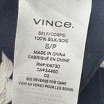 Vince  S 100% Silk Midnight Dark Floral Sleeveless Hawaiian Midi Dress Sundress Photo 5