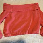 Pink off the shoulder sweater Photo 3