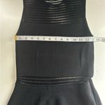 Torn By Ronny Kobo Black Open Stitch Midi Dress The Mabel Medium MSRP 330.00 Photo 6